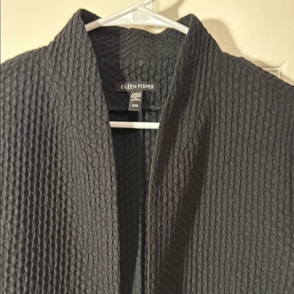 Black Textured Women's lightweight Jacket, size M - Picture 6 of 8